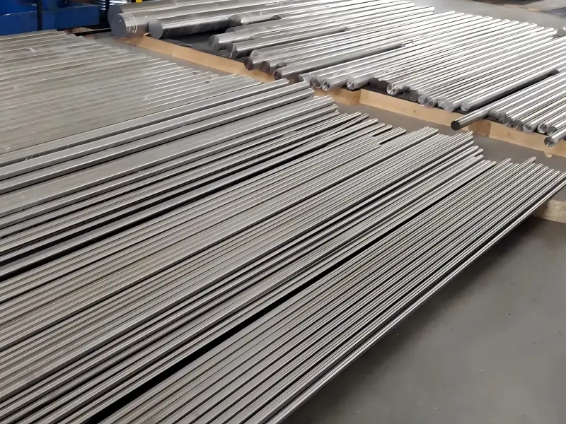 Finished Ti6Al4V aerospace titanium bars in factory warehouse Finished Ti6Al4V aerospace titanium bars in factory warehouse